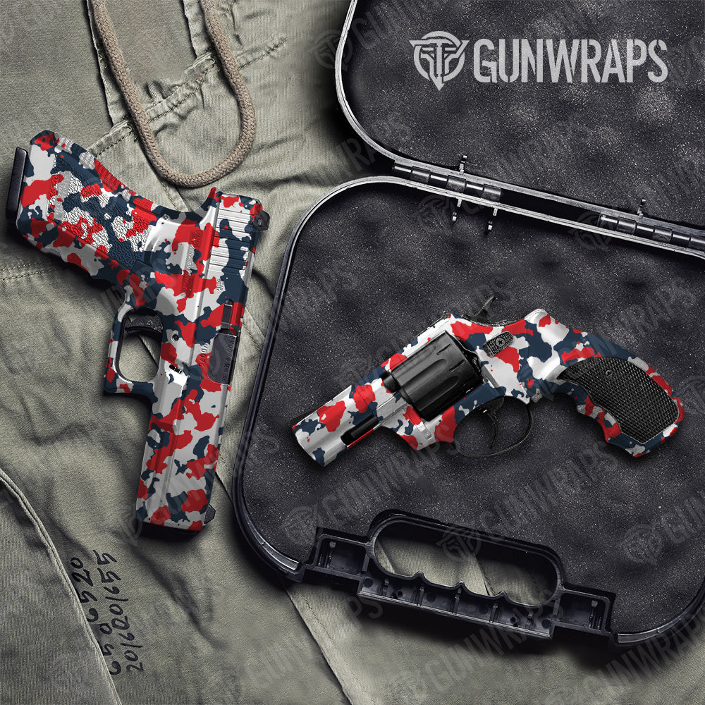 Pistol & Revolver Cumulus America Camo Gun Skin Vinyl Wrap