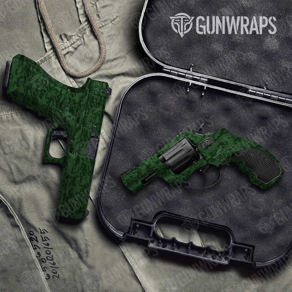 Pistol & Revolver Classic Elite Green Camo Gun Skin Vinyl Wrap