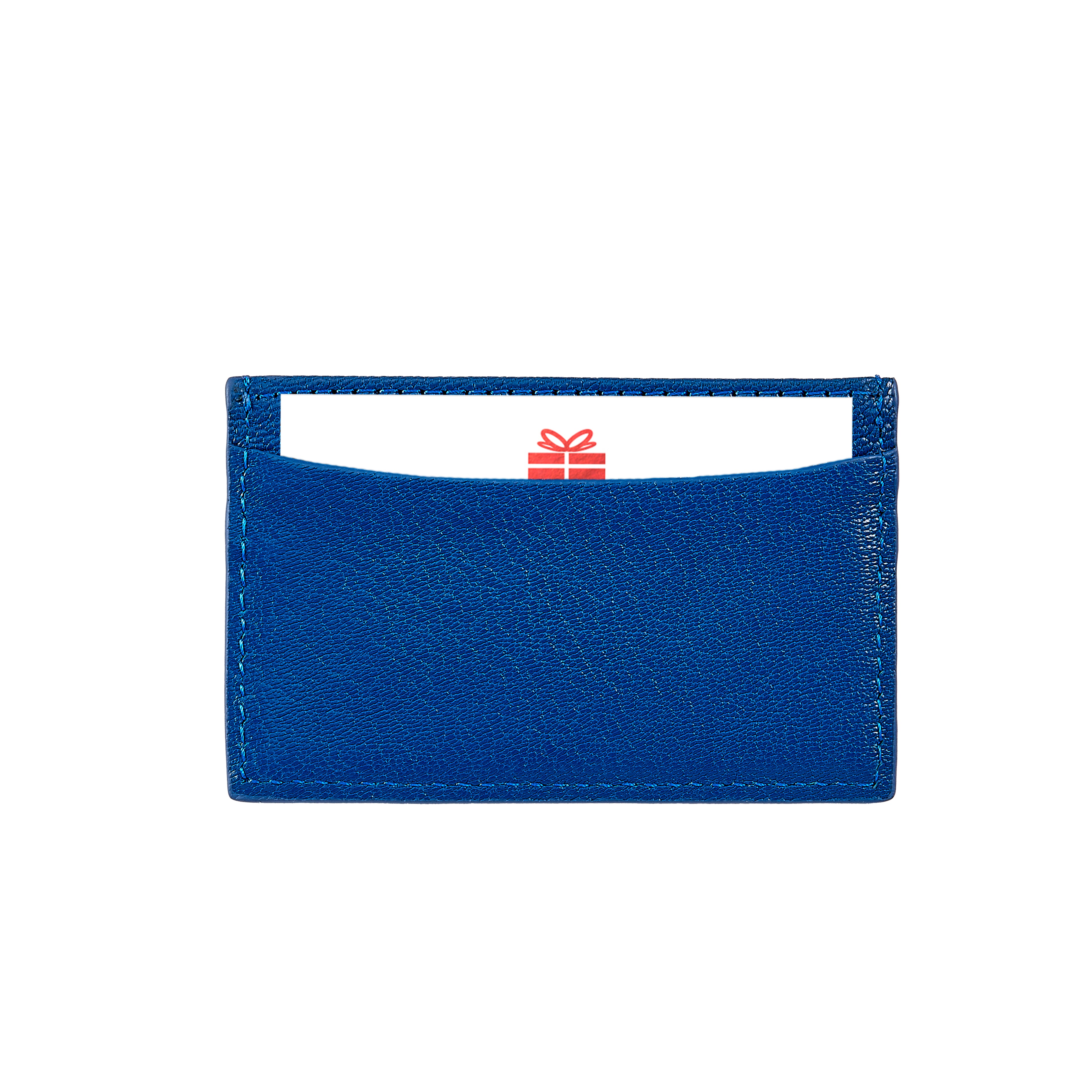 Gift Card with Personalized Leather Card Case