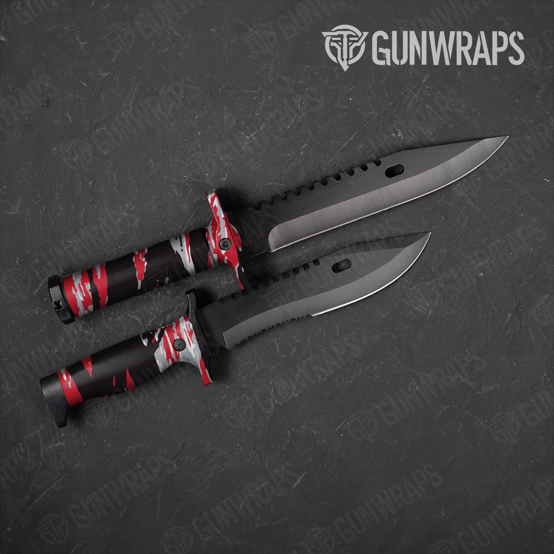 Knife Vietnam Tiger Stripe Red Tiger Gun Skin Vinyl Wrap Online Hot Sale