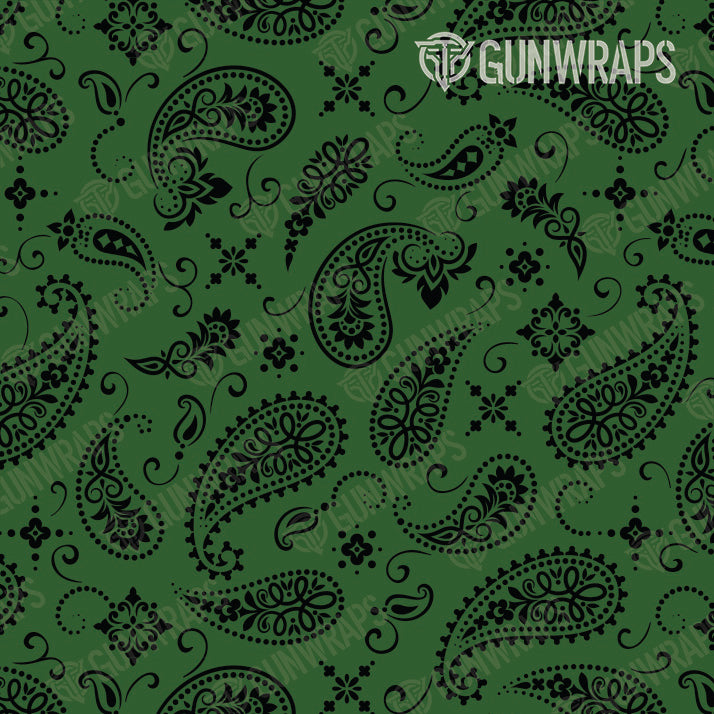 Pistol & Revolver Bandana Green & Black Gun Skin Vinyl Wrap Online Hot Sale