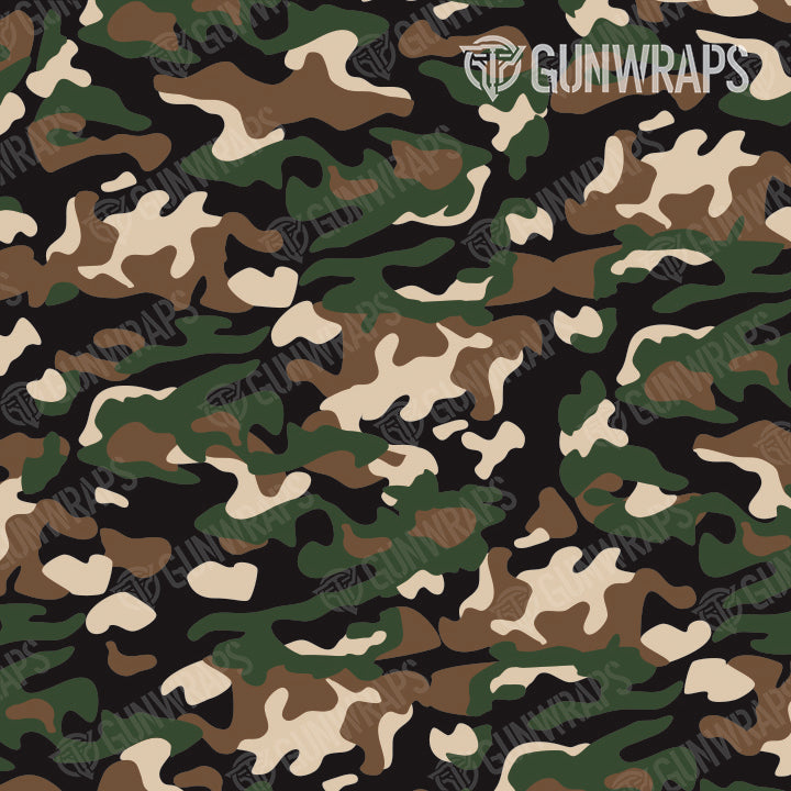 Pistol & Revolver Classic Woodland Camo Gun Skin Vinyl Wrap