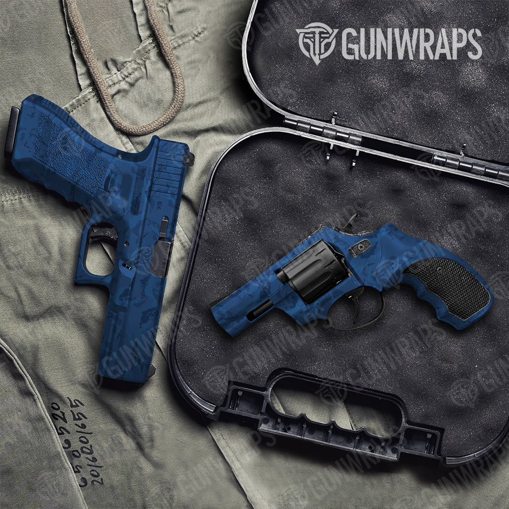 Pistol & Revolver Battle Storm Elite Blue Camo Gun Skin Vinyl Wrap Online Sale