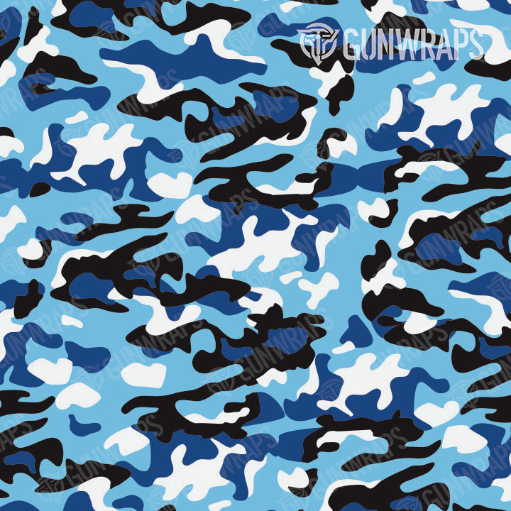 Pistol & Revolver Classic Baby Blue Camo Gun Skin Vinyl Wrap
