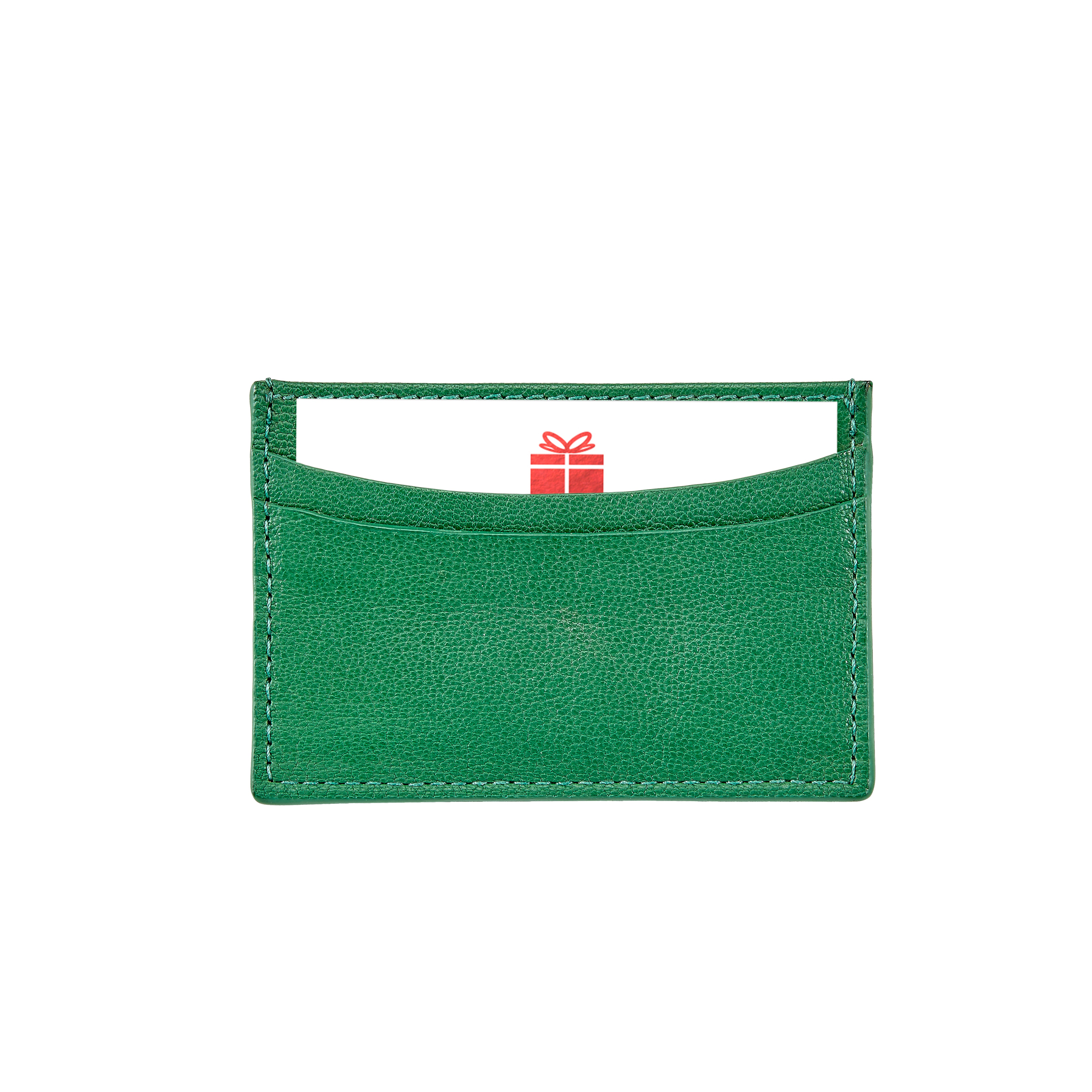 Gift Card with Personalized Leather Card Case