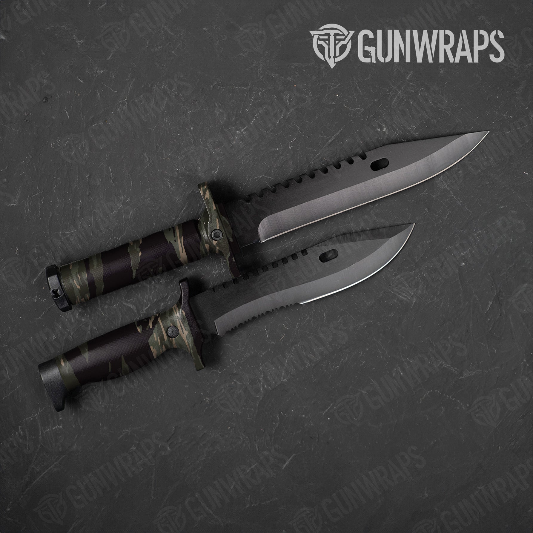 Knife Vietnam Tiger Stripe Militant Green Gun Skin Vinyl Wrap Online