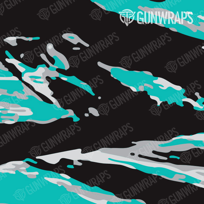 Knife Vietnam Tiger Stripe Tiffany Blue Tiger Gun Skin Vinyl Wrap