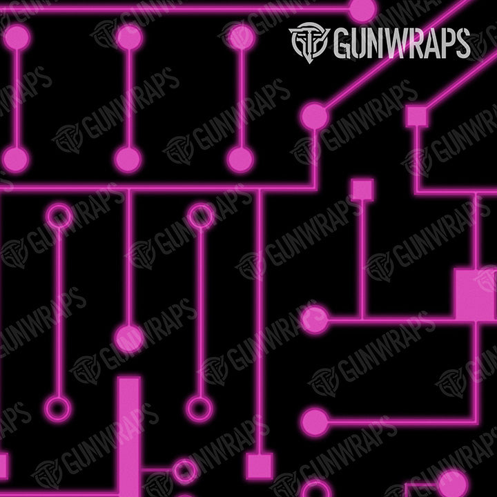 Pistol & Revolver Circuit Board Magenta Gun Skin Vinyl Wrap