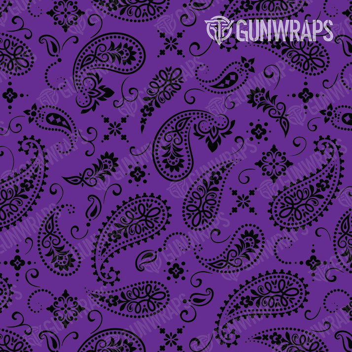 Pistol & Revolver Bandana Purple & Black Gun Skin Vinyl Wrap