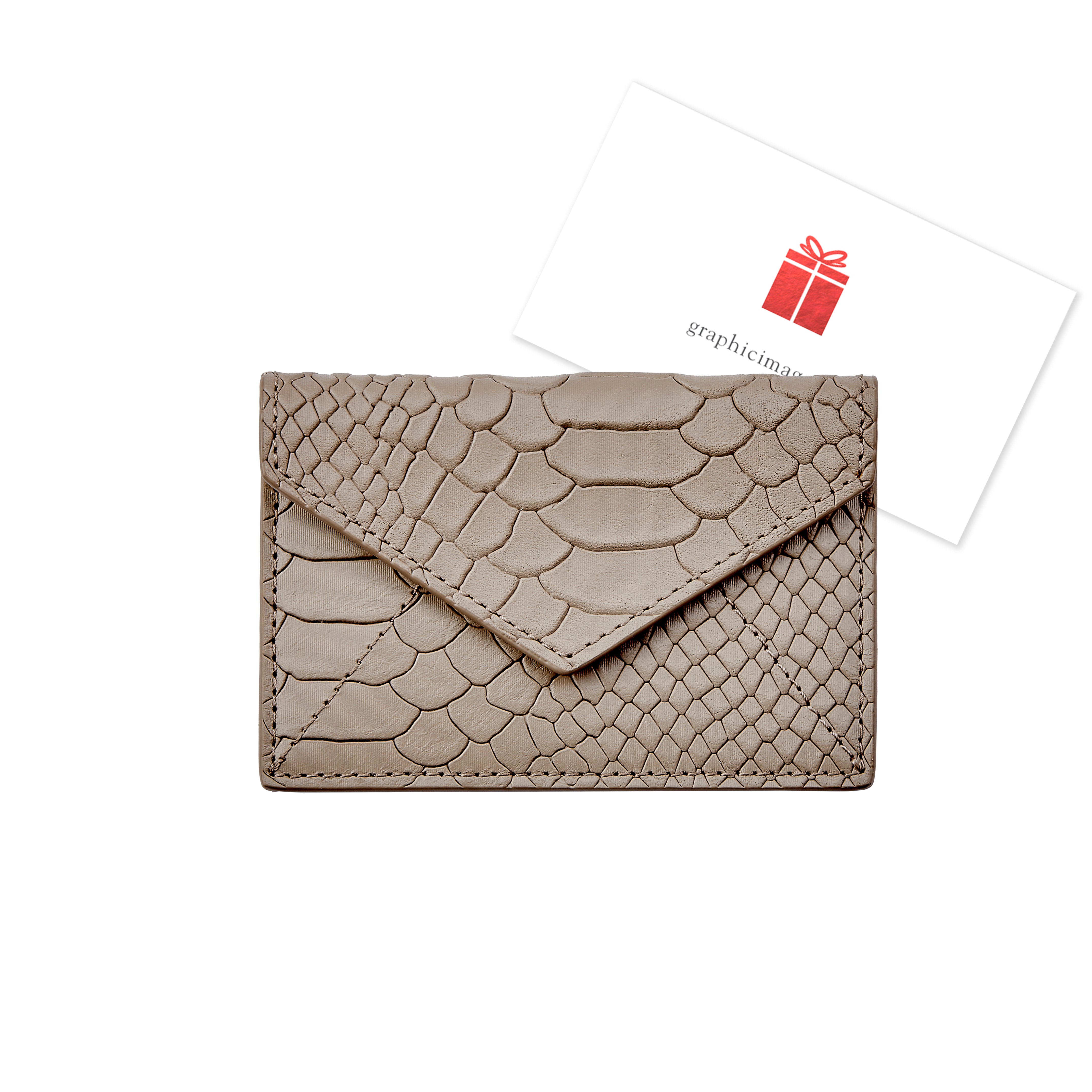 Gift Card with Personalized Leather Card Case Fashion