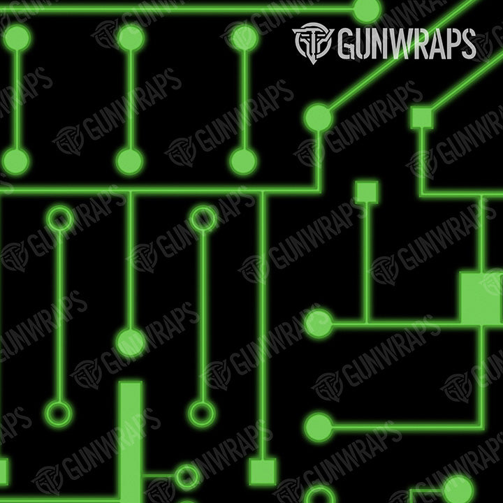 Pistol & Revolver Circuit Board Green Gun Skin Vinyl Wrap Sale