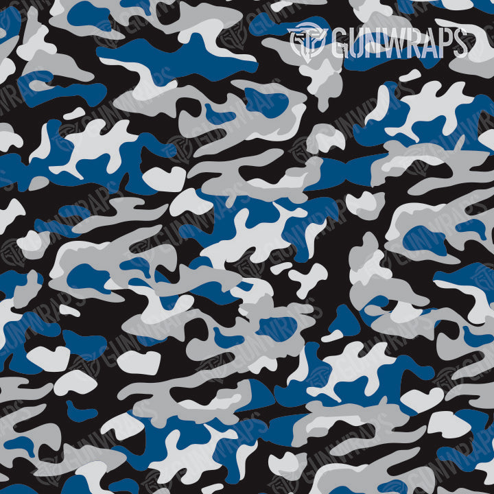 Pistol & Revolver Classic Blue Tiger Camo Gun Skin Vinyl Wrap