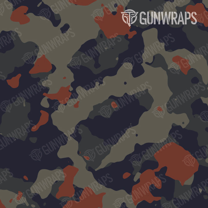 Pistol & Revolver Cumulus Blue Copper Camo Gun Skin Vinyl Wrap