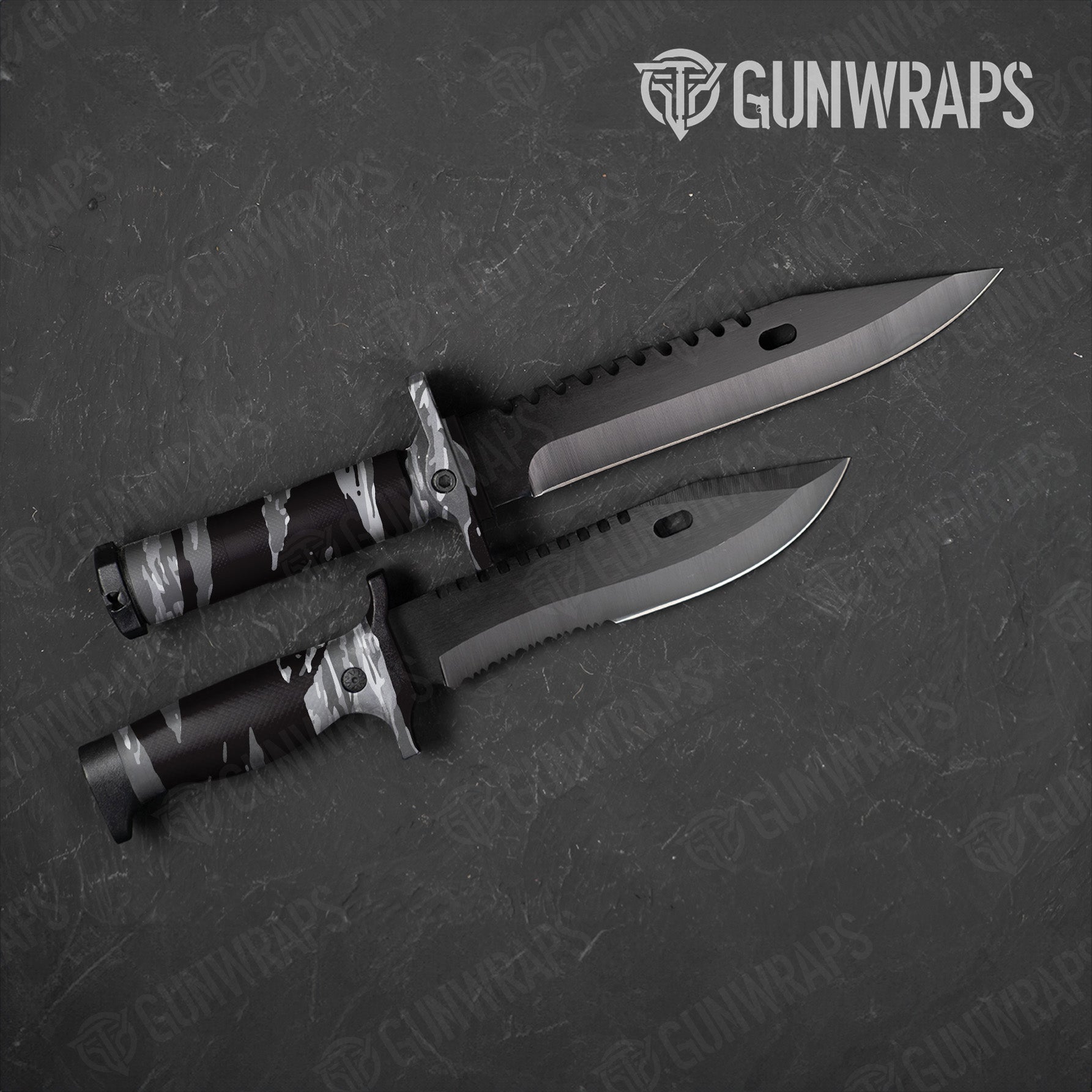 Knife Vietnam Tiger Stripe Urban Night Gun Skin Vinyl Wrap