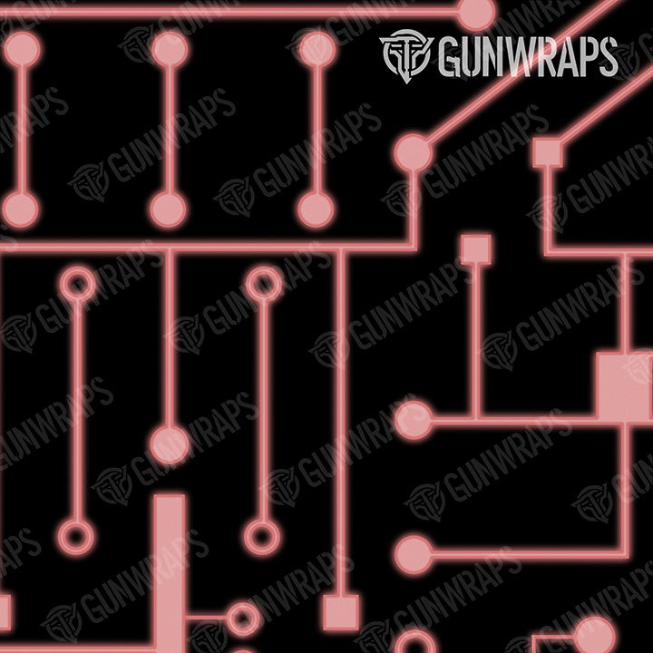 Pistol & Revolver Circuit Board Pink Gun Skin Vinyl Wrap