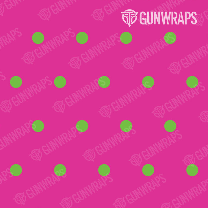 Pistol & Revolver Dotted Retro Green Gun Skin Vinyl Wrap