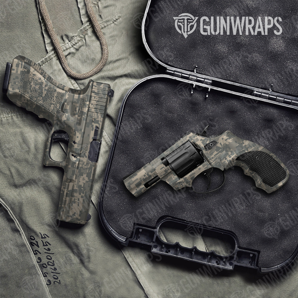 Pistol & Revolver Digital Army Camo Gun Skin Vinyl Wrap Online Hot Sale