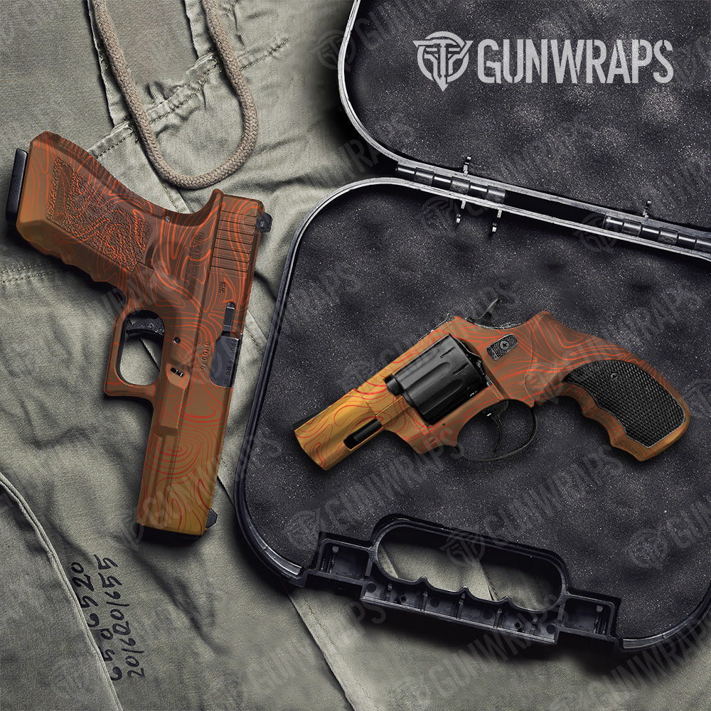 Pistol & Revolver Damascus Autumn Gun Skin Vinyl Wrap