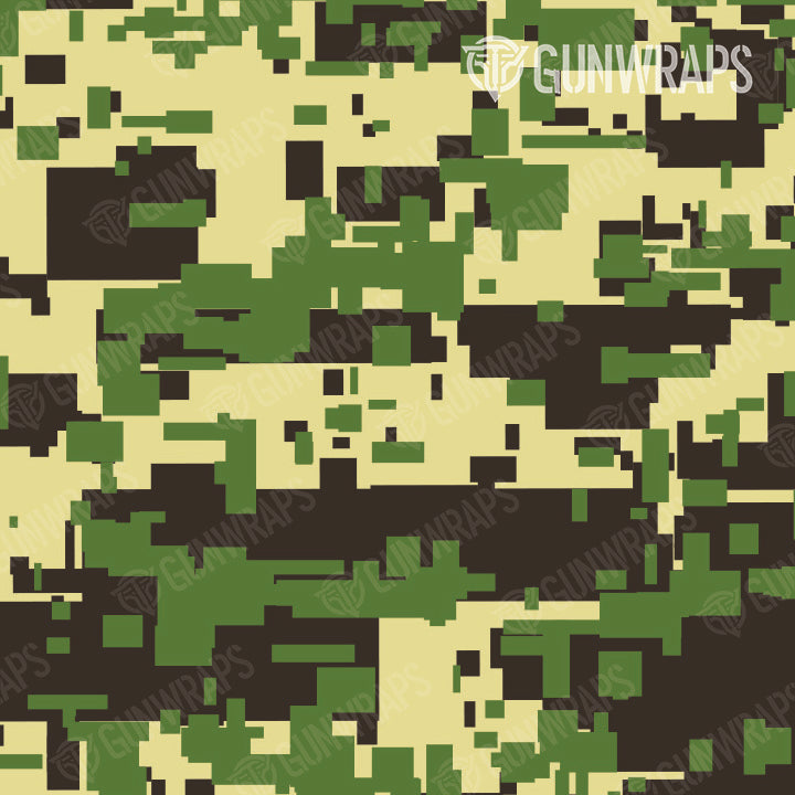 Pistol & Revolver Digital Jungle Camo Gun Skin Vinyl Wrap