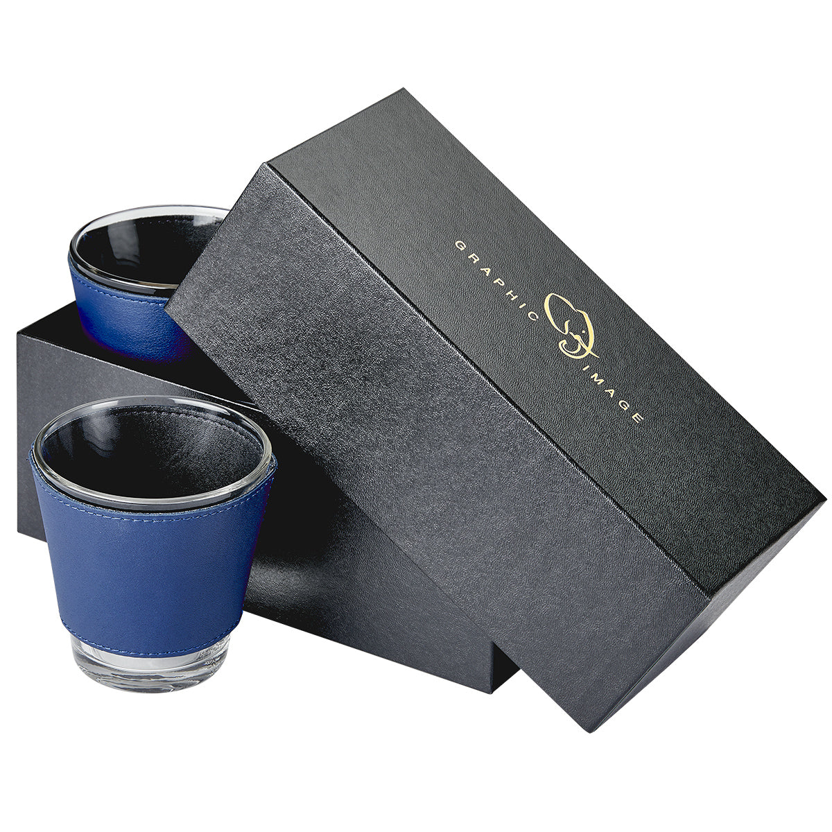 Leather Wrapped Glass Set on Sale