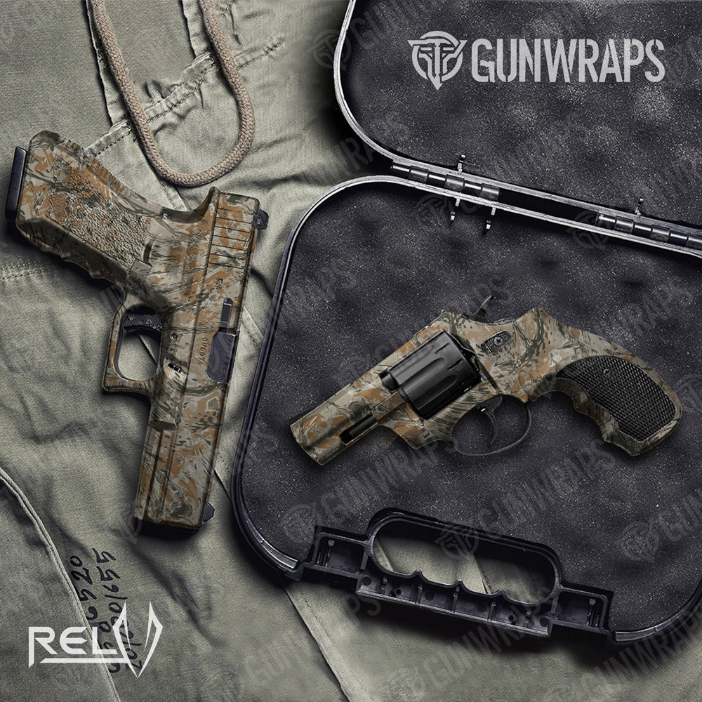 Pistol & Revolver RELV Copperhead Camo Gun Skin Vinyl Wrap Film Supply
