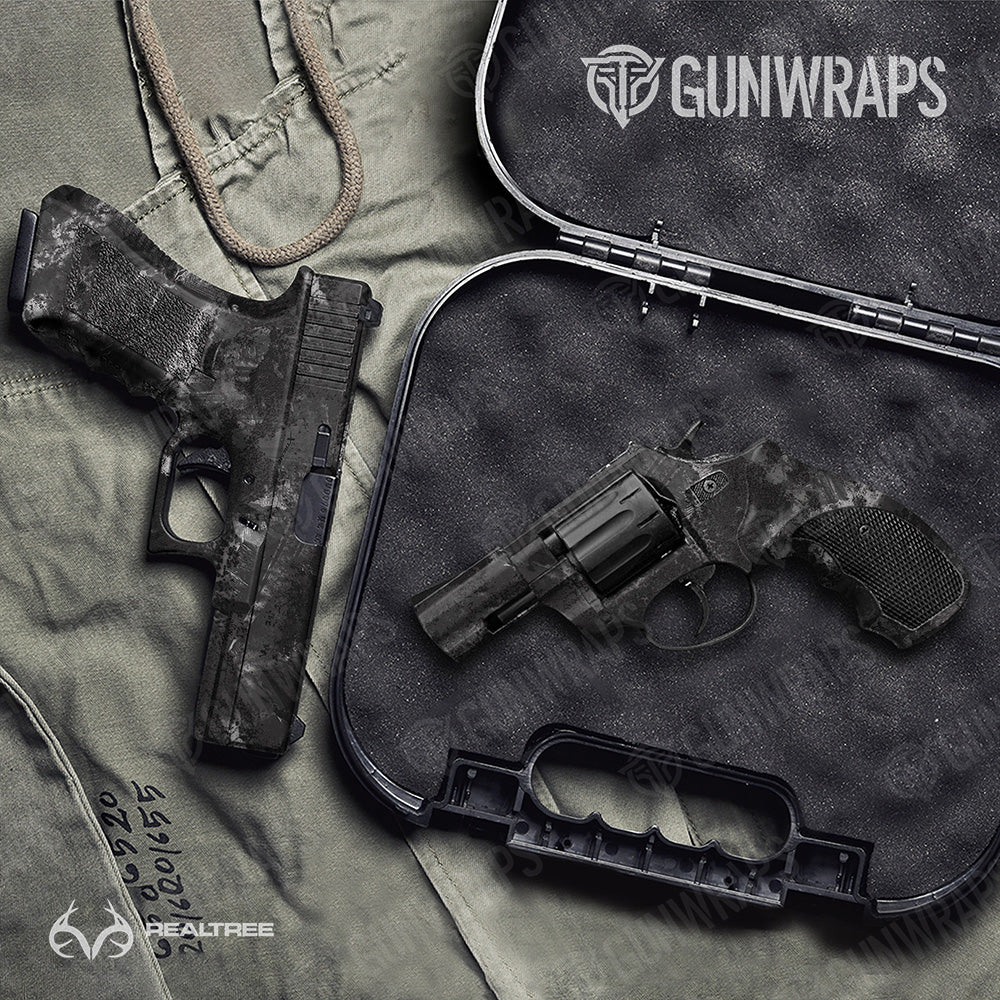 Pistol & Revolver Realtree XTREME Midnight Camo Gun Skin Vinyl Wrap Sale
