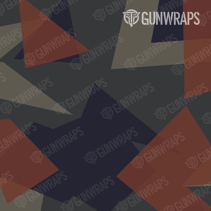 Pistol & Revolver Shattered Blue Copper Camo Gun Skin Vinyl Wrap Supply