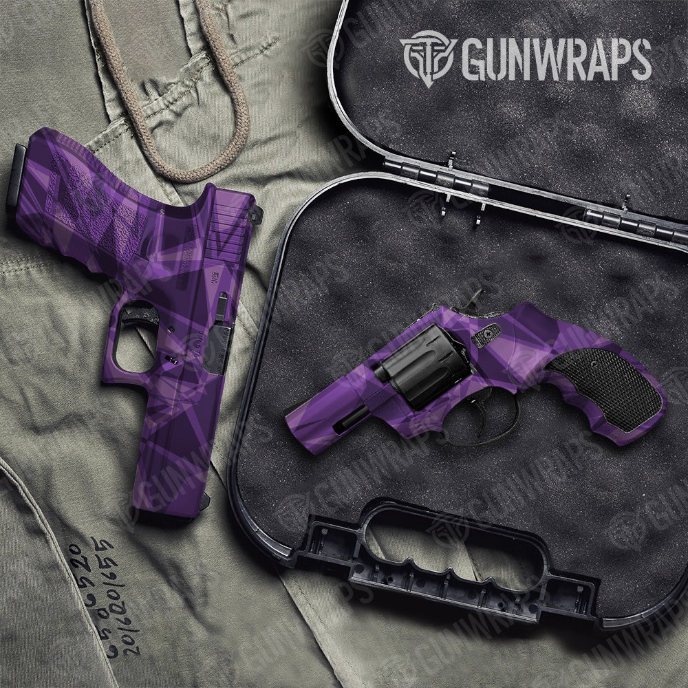 Pistol & Revolver Sharp Elite Purple Camo Gun Skin Vinyl Wrap