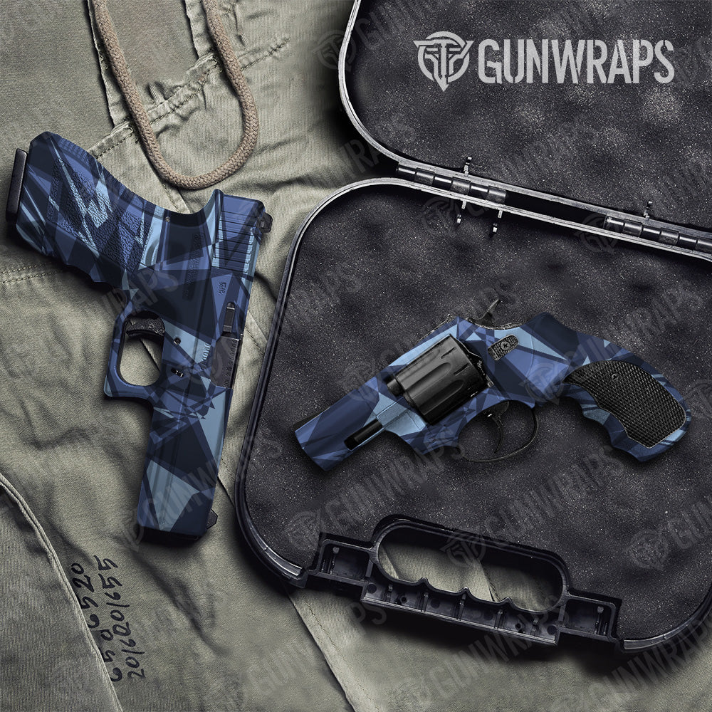 Pistol & Revolver Sharp Blue Urban Night Camo Gun Skin Vinyl Wrap Online Hot Sale