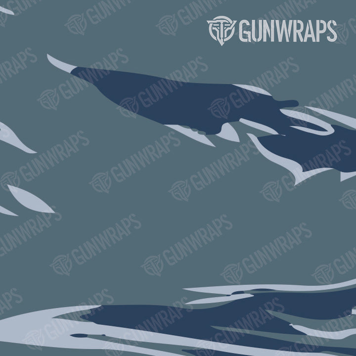 Pistol & Revolver Shredded Navy Camo Gun Skin Vinyl Wrap Hot on Sale