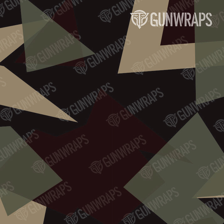 Pistol & Revolver Shattered Militant Blood Camo Gun Skin Vinyl Wrap
