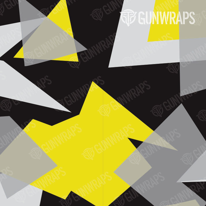 Pistol & Revolver Shattered Yellow Tiger Camo Gun Skin Vinyl Wrap