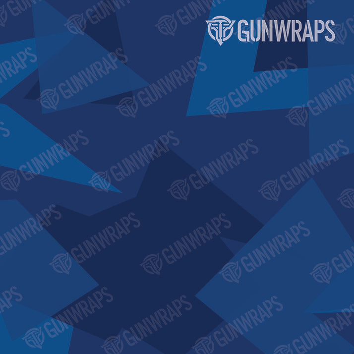 Pistol & Revolver Shattered Elite Blue Camo Gun Skin Vinyl Wrap