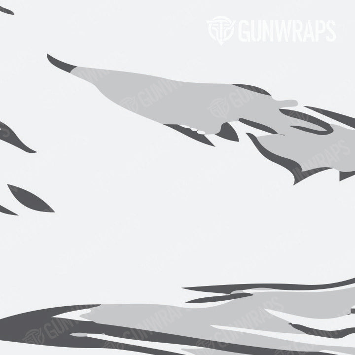 Pistol & Revolver Shredded Snow Camo Gun Skin Vinyl Wrap