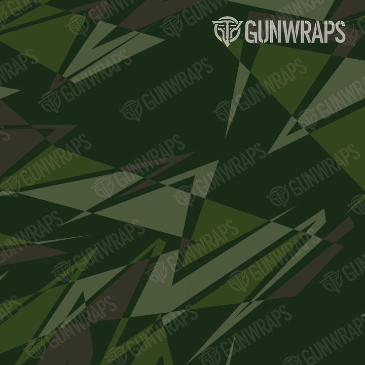 Pistol & Revolver Sharp Army Dark Green Camo Gun Skin Vinyl Wrap