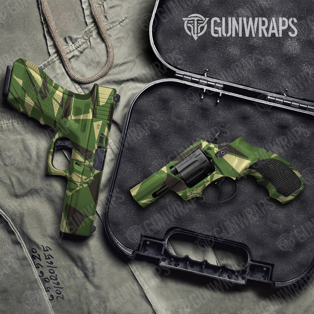 Pistol & Revolver Sharp Jungle Camo Gun Skin Vinyl Wrap Discount