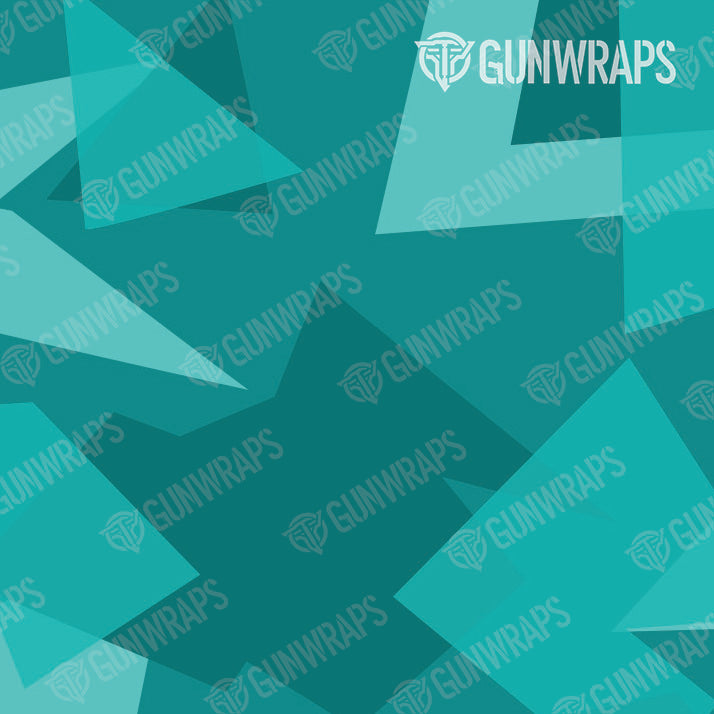 Pistol & Revolver Shattered Elite Tiffany Blue Camo Gun Skin Vinyl Wrap