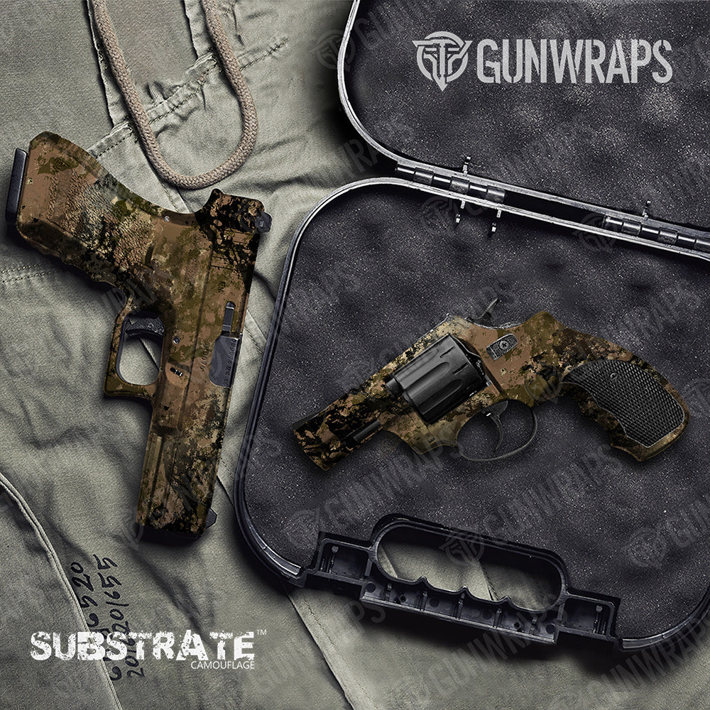 Pistol & Revolver Substrate Spoor Camo Gun Skin Vinyl Wrap Film Supply