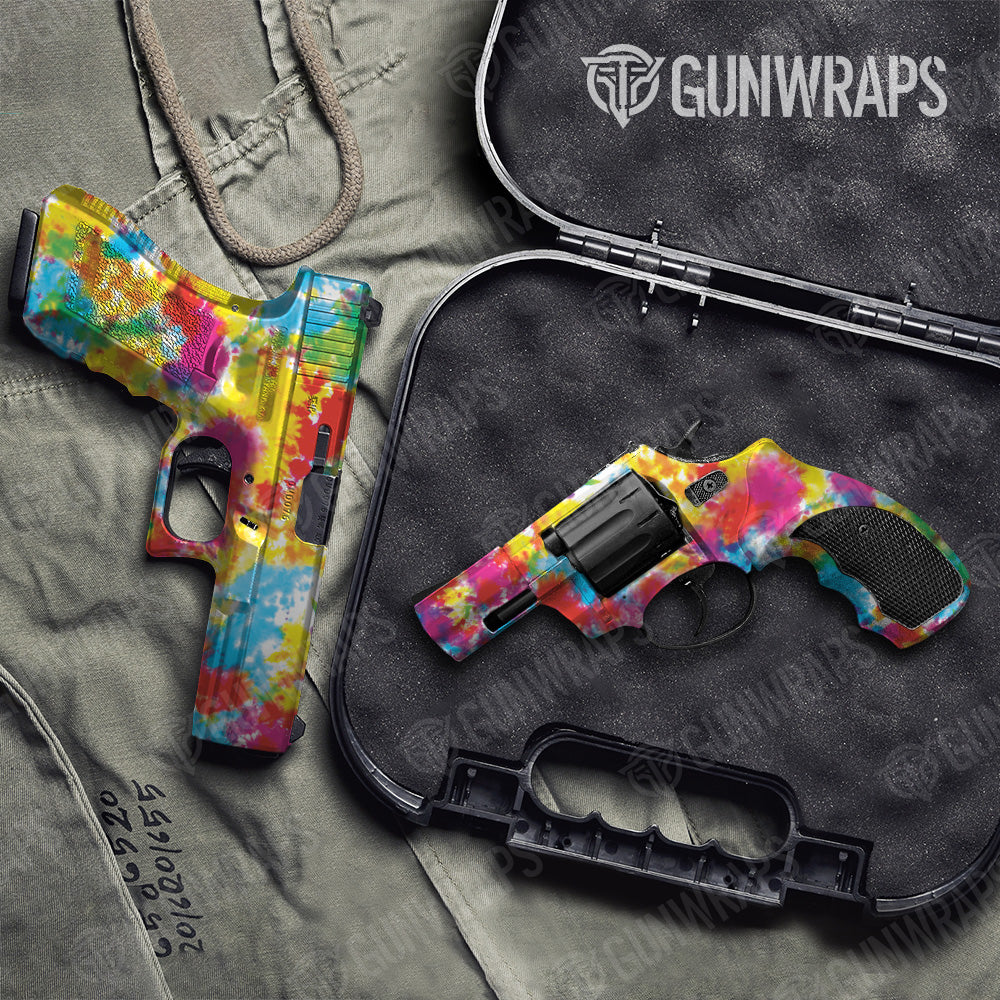 Pistol & Revolver Tie Dye Classic Gun Skin Vinyl Wrap
