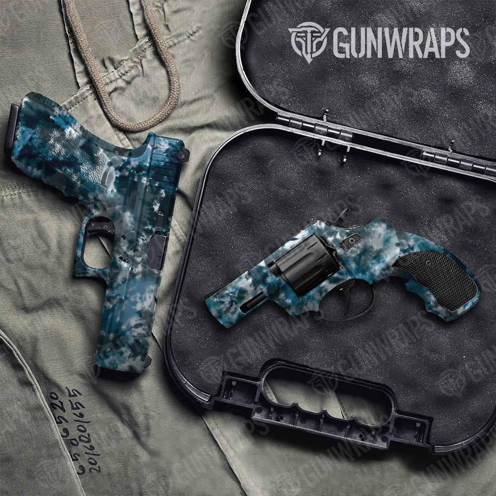 Pistol & Revolver Tie Dye Acid Wash Gun Skin Vinyl Wrap