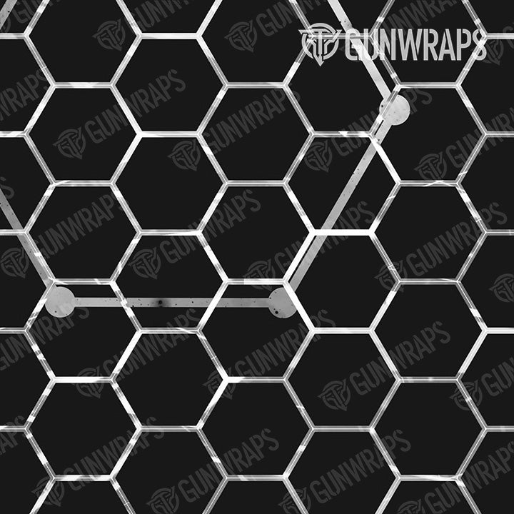 Pistol & Revolver Vivid Hex White Gun Skin Vinyl Wrap