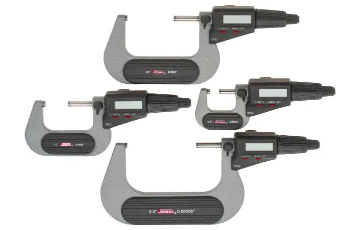 11-554-3 SPI Digital Micrometer Set 0-4″ w/Cert