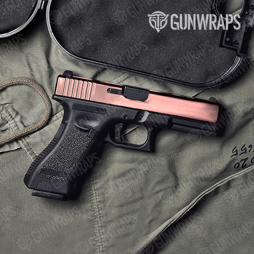 Pistol Slide Chrome Rose Gold Gun Skin Vinyl Wrap Online now