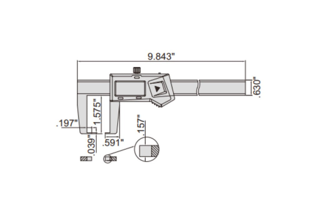 1187-150A Electronic Outside Neck Caliper Hot on Sale
