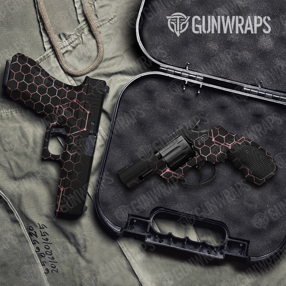 Pistol & Revolver Vivid Hex Pink Gun Skin Vinyl Wrap
