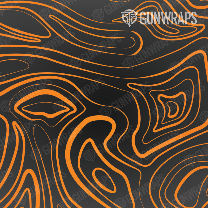 Pistol Slide Damascus Orange Gun Skin Vinyl Wrap