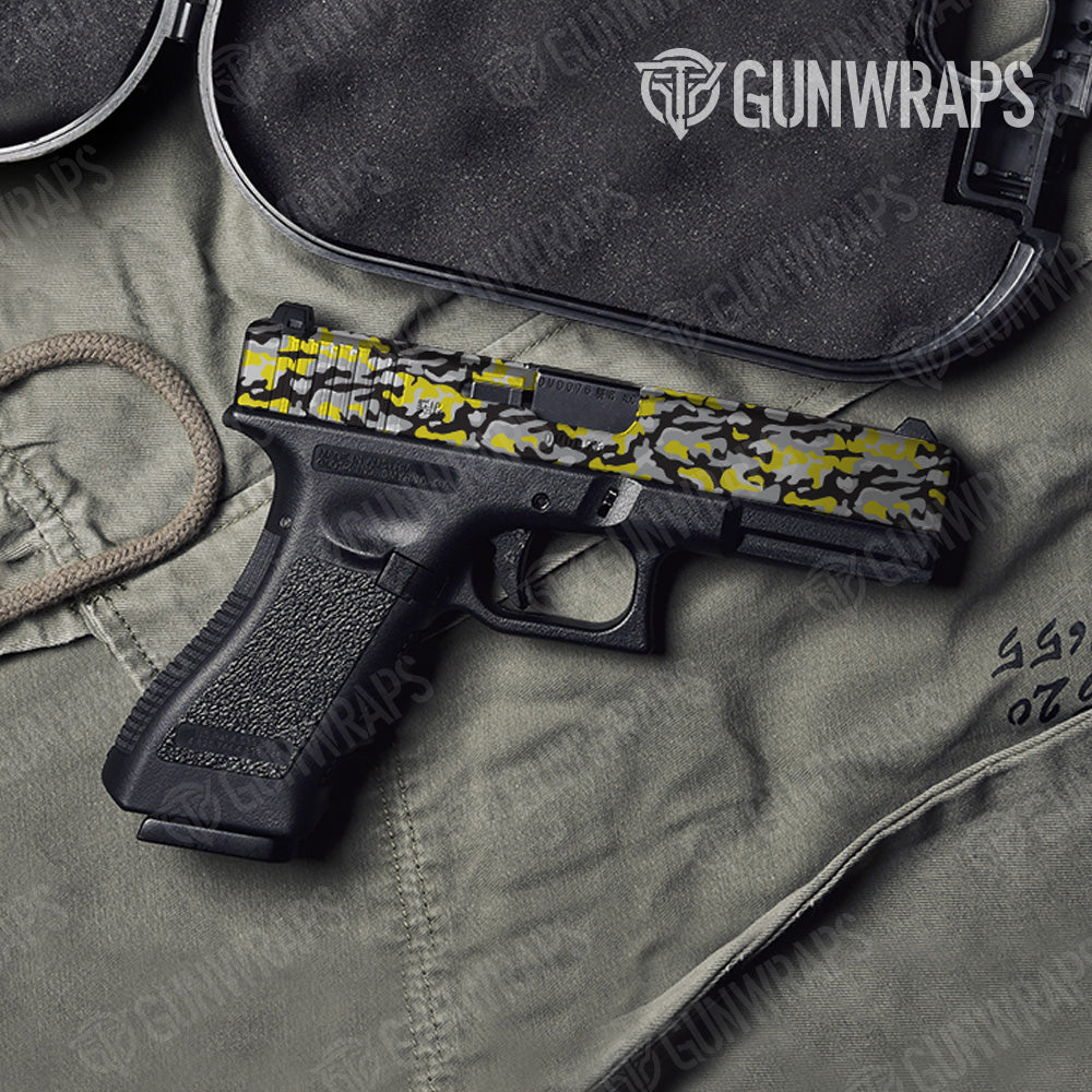 Pistol Slide Classic Yellow Tiger Camo Gun Skin Vinyl Wrap Hot on Sale
