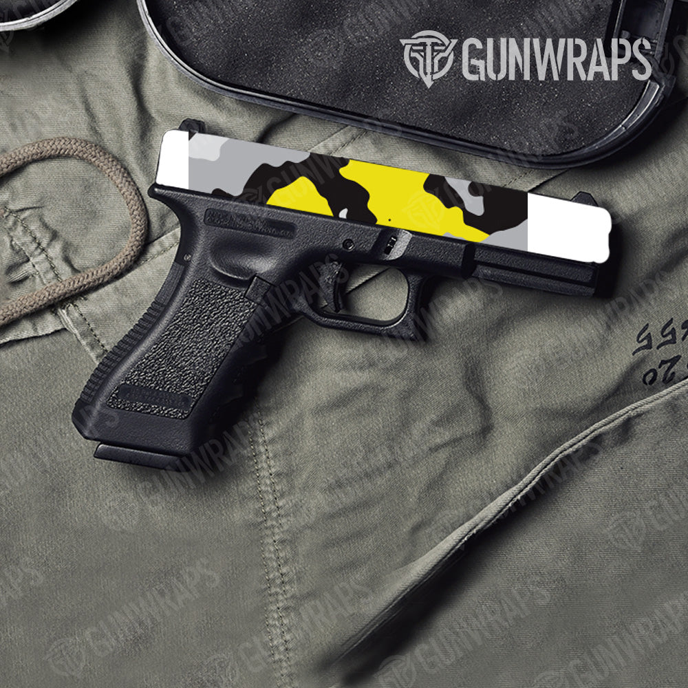 Pistol Slide Cumulus Yellow Tiger Camo Gun Skin Vinyl Wrap