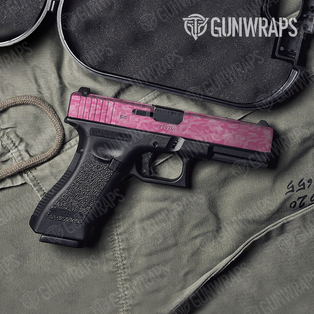 Pistol Slide Classic Elite Pink Camo Gun Skin Vinyl Wrap