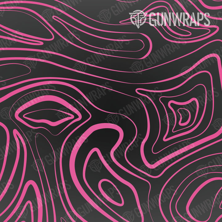 Pistol Slide Damascus Magenta Gun Skin Vinyl Wrap